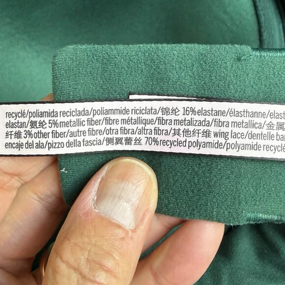 Victoria's Secret Green Lace Demi Bra 36DDD Body by Victoria Romantic Supportive - Picture 14 of 16